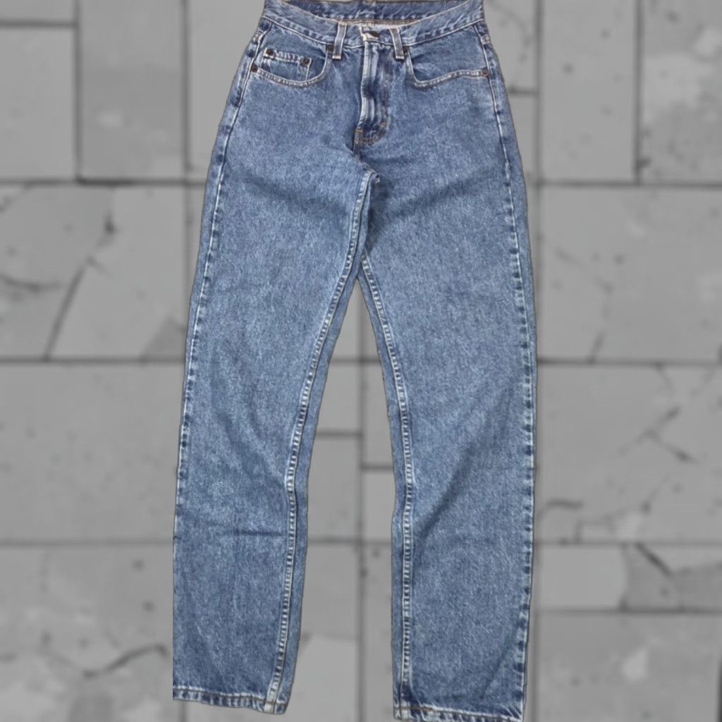 Gap VINTAGE Gap Jeans Mens 28x32 Medium Wash Straight High Waist Regular Blue 90s USA Jeans Size US 28 / EU 44 - 1 Thumbnail