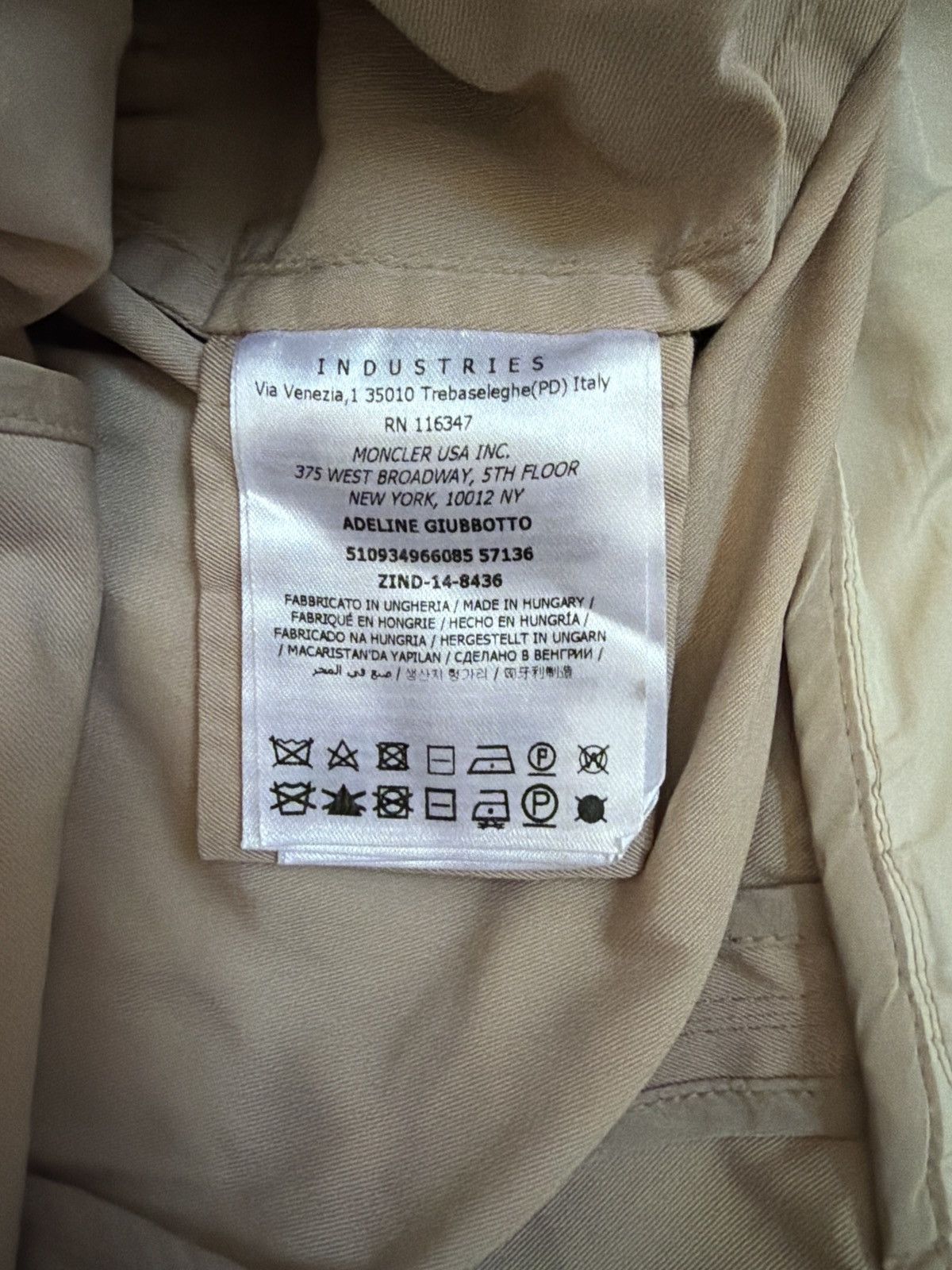 Moncler Moncler Beige Trench Coat size 2 Size XS / US 0-2 / IT 36-38 - 6 Thumbnail