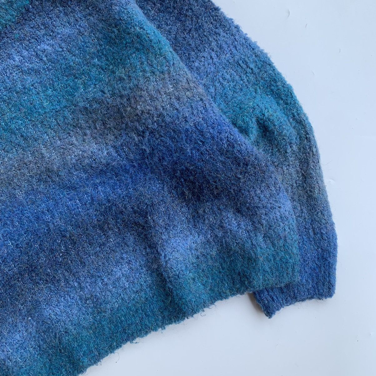 Designer Knitwear vintage gradient striped mohair wool by Dazy-Less Size US L / EU 52-54 / 3 - 2 Thumbnail