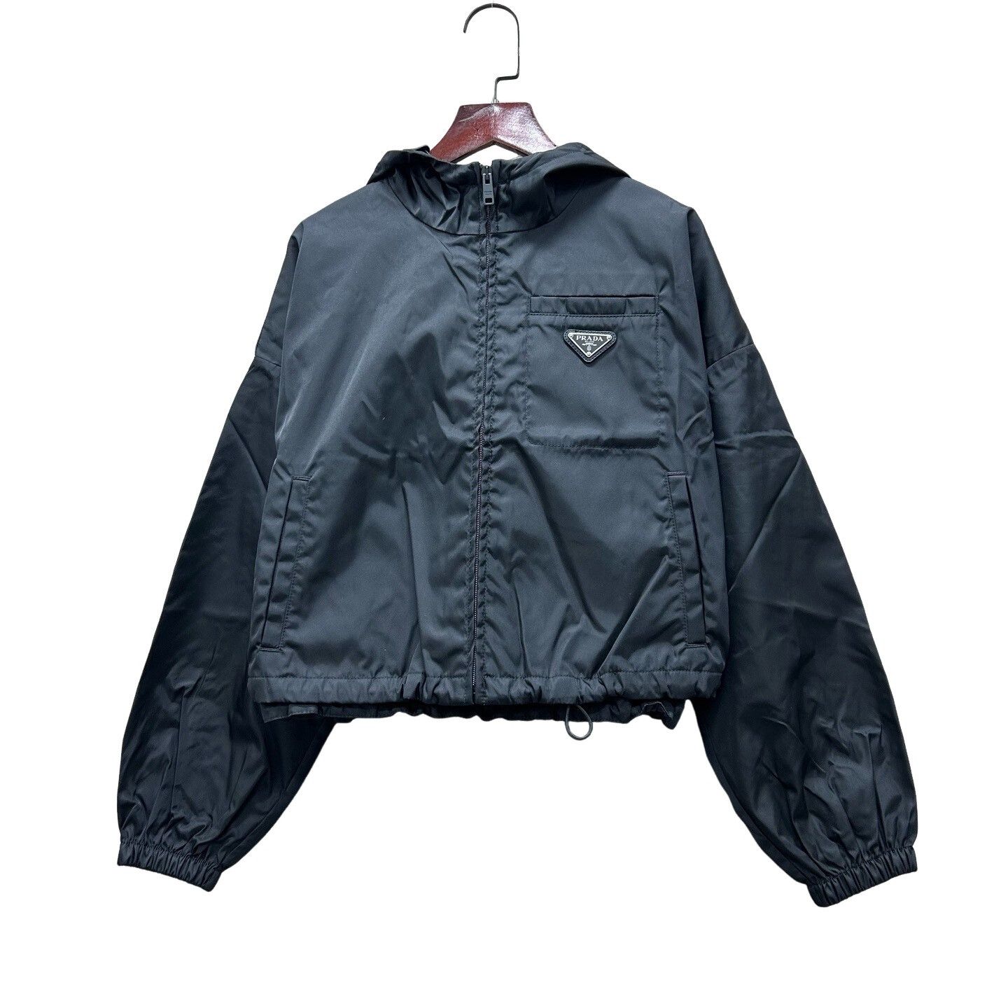 Prada Prada Re-Nylon Logo Hooded Jacket Size 36 Size XS / US 0-2 / IT 36-38 - 1 Thumbnail