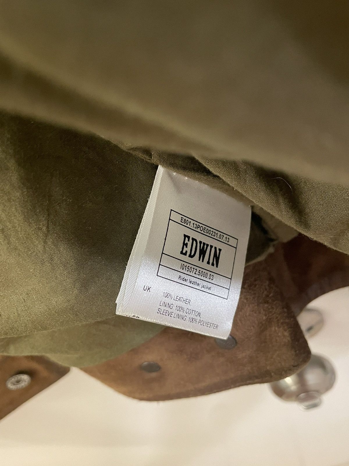 Edwin Edwin Suede Leather Rider Jacket Size US M / EU 48-50 / 2 - 3 Thumbnail