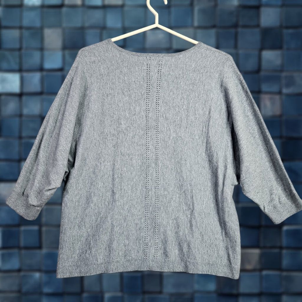 J. Jill J.Jill Women's Teal Blue V-Neck Dolman Sleeve Sweater Size M Size M / US 6-8 / IT 42-44 - 1 Thumbnail