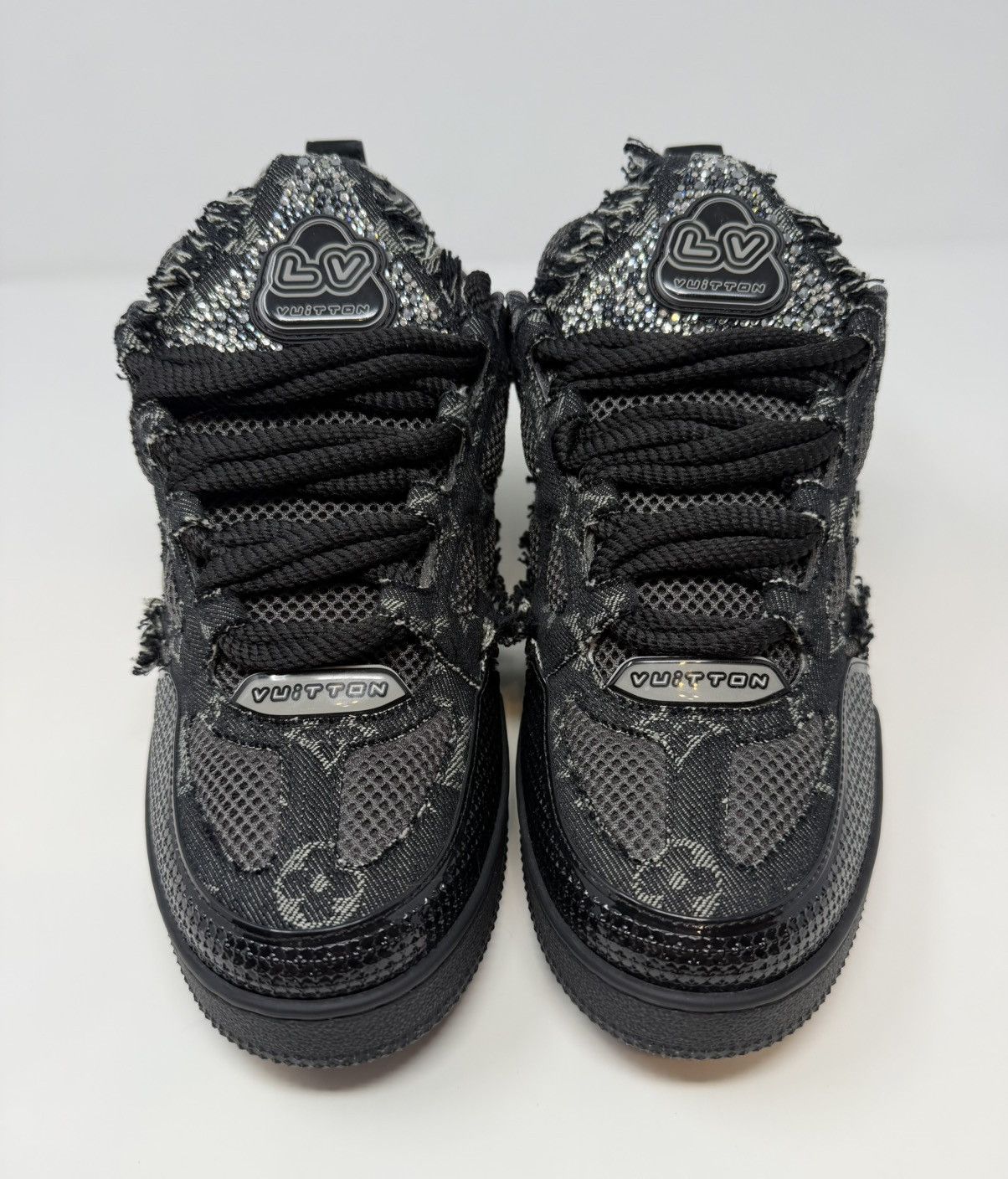 Louis Vuitton Louis Vuitton Skate Swarovski Black Monogram Trainer Size US 10 / EU 43 - 2 Thumbnail