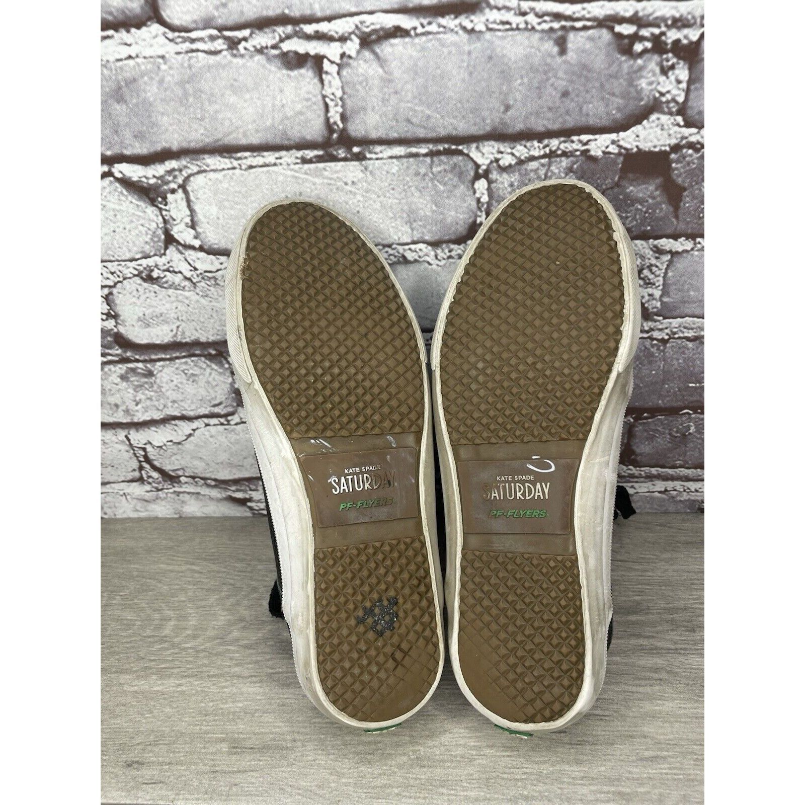 Kate Spade Kate Spade Saturday PF-Flyers Black Leather Low Top Sneakers Size US 8 / IT 38 - 6 Thumbnail