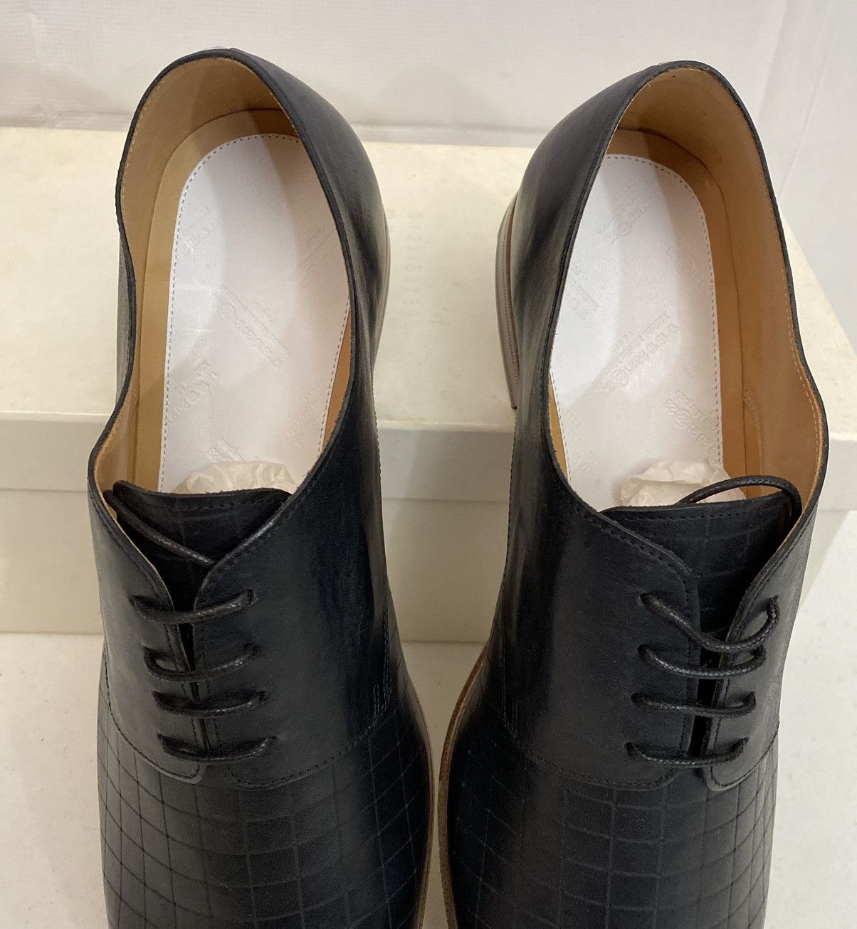 Maison Margiela Maison Margiela 22 🇮🇹 Black Veg Tan Laser Matrix Derby 11 New Size US 11 / EU 44 - 12 Thumbnail