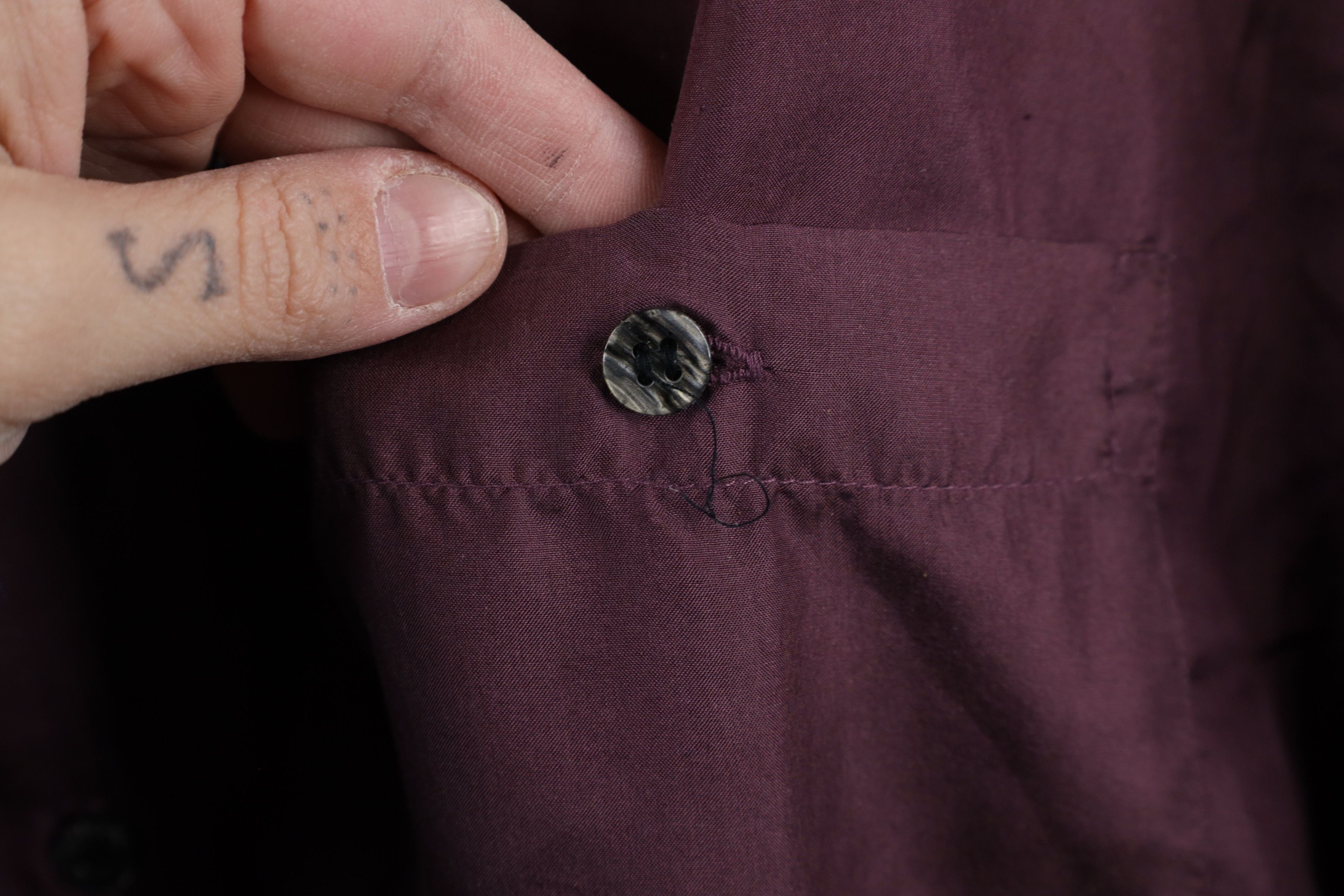 Vintage Vintage 90s Streetwear Band Collar Short Sleeve Button Shirt Size US M / EU 48-50 / 2 - 4 Thumbnail