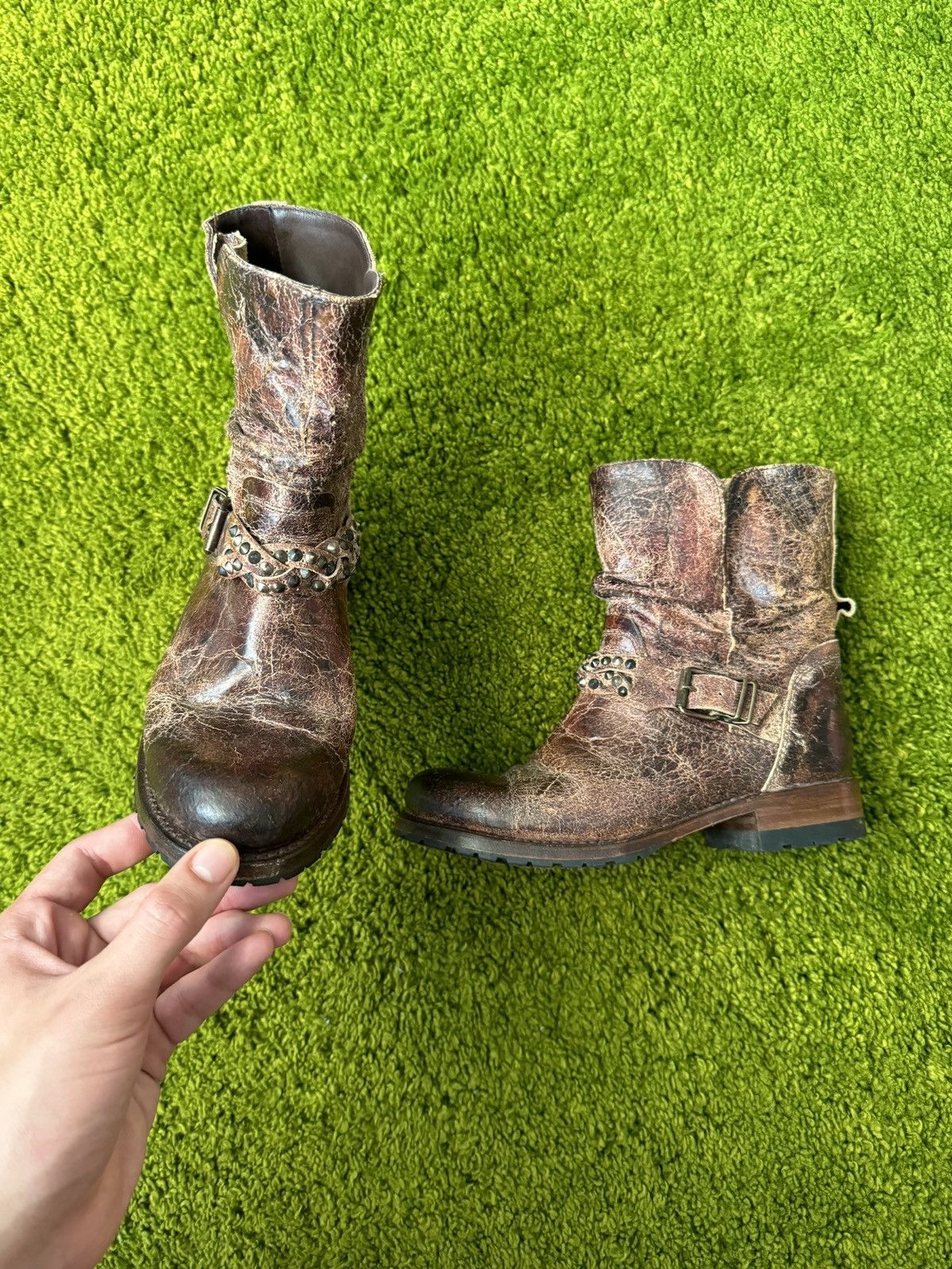 Sendra 00s vintage western cowboy style leather boots