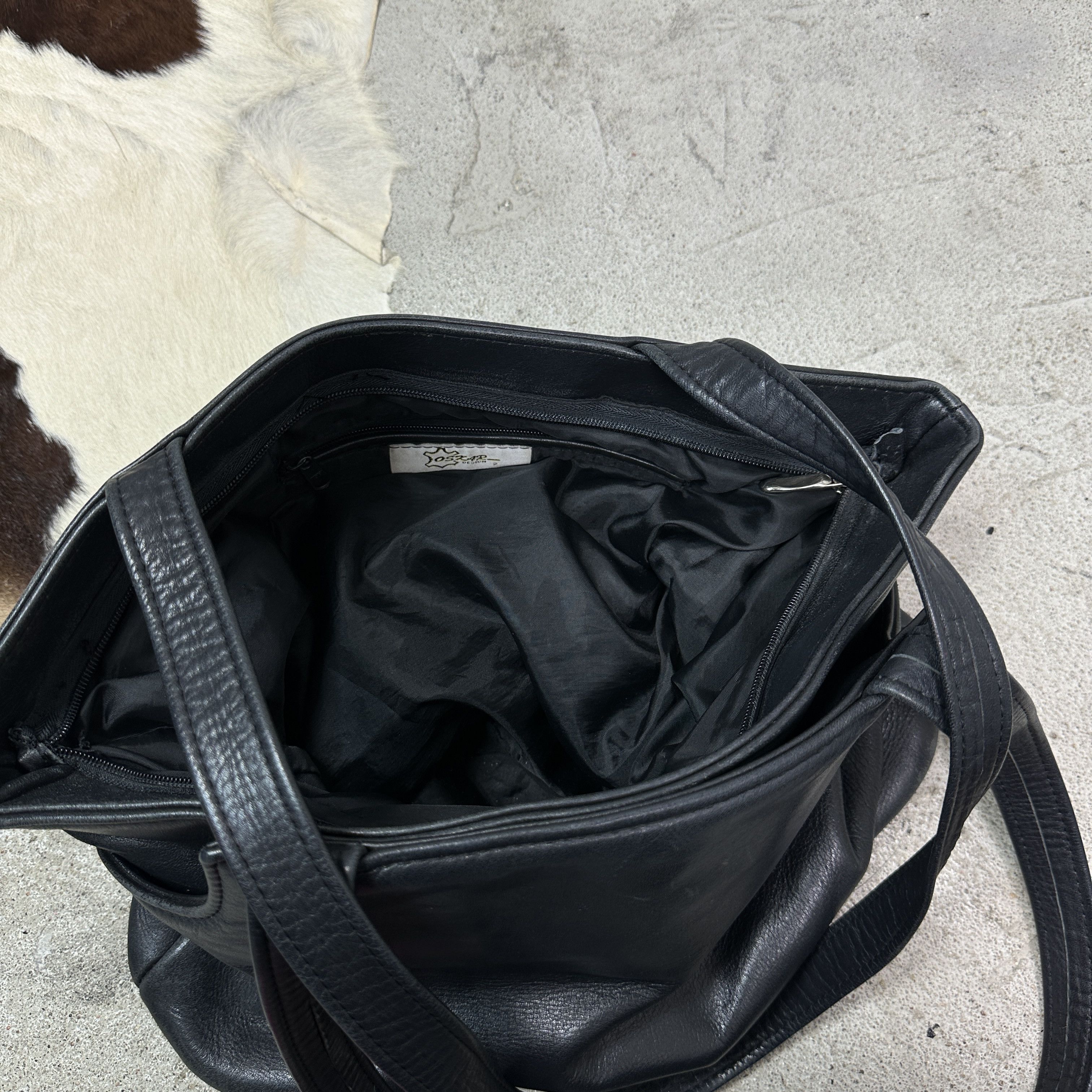 Vintage Vintage Avant Garde Leather Biker Grunge Bag 90s Size ONE SIZE - 6 Thumbnail
