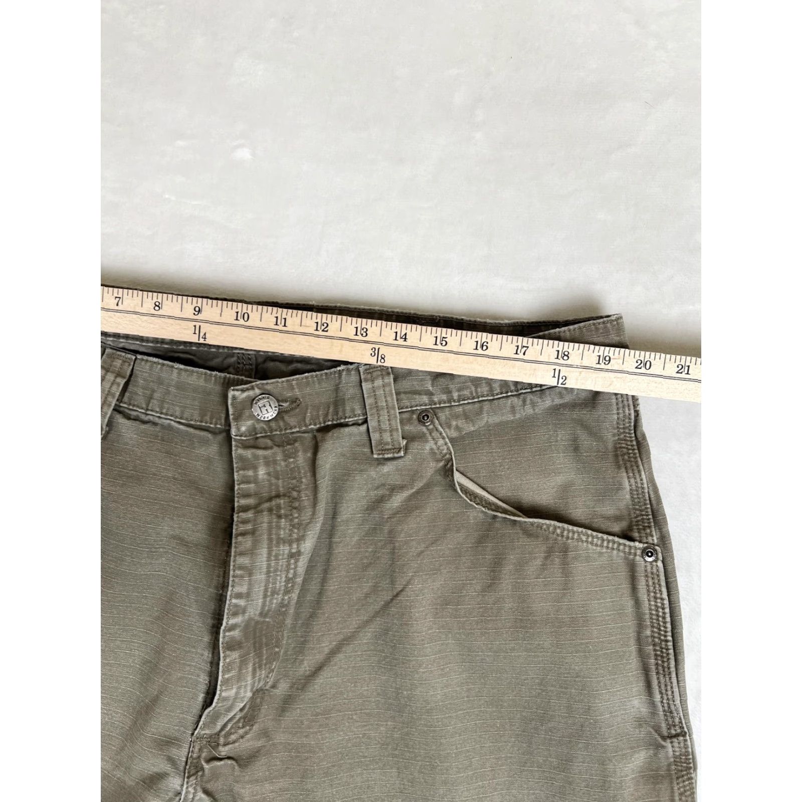 Wrangler Wrangler Riggs Workwear Pants Mens 40x30 Green Carpenter Utility Ripstop Cotton Size US 40 / EU 56 - 7 Thumbnail
