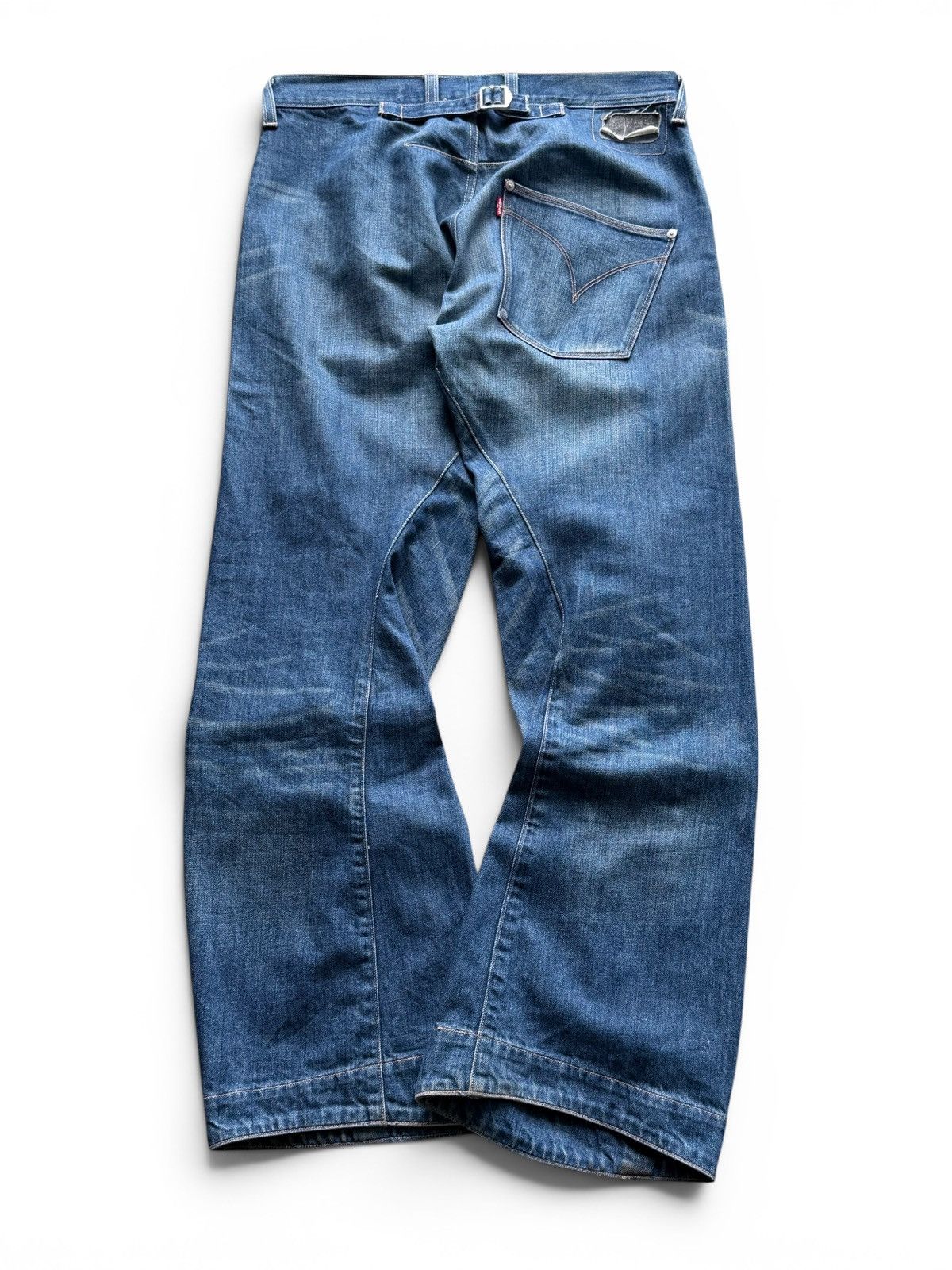 Levi's Levis Engineered Buckle Back Twisted Washed Jeans Size US 33 - 2 Thumbnail
