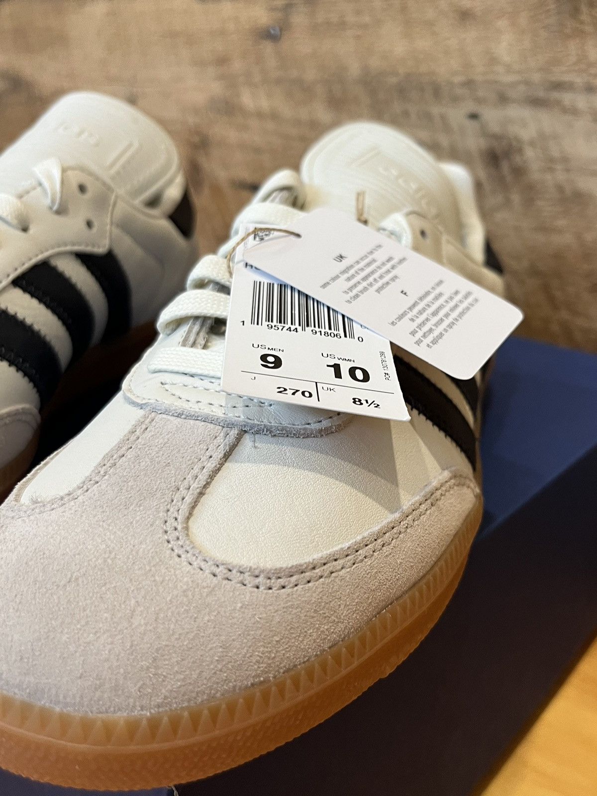 Adidas × Pharrell adidas x Pharrell Samba Human Race Cloud White HP3383 Size 9 Size US 9 / EU 42 - 6 Thumbnail