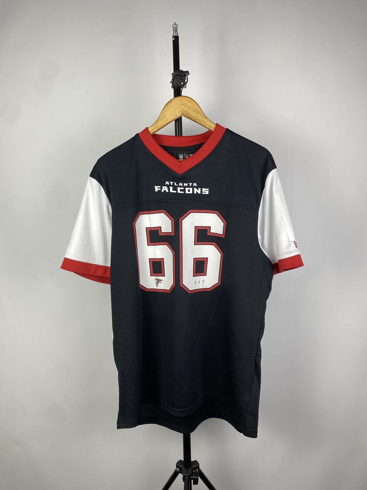 NFL × Vintage 00s NFL New Era Team Atlanta Falcons #66 Jersey T shirt Size US L / EU 52-54 / 3 - 1 Thumbnail