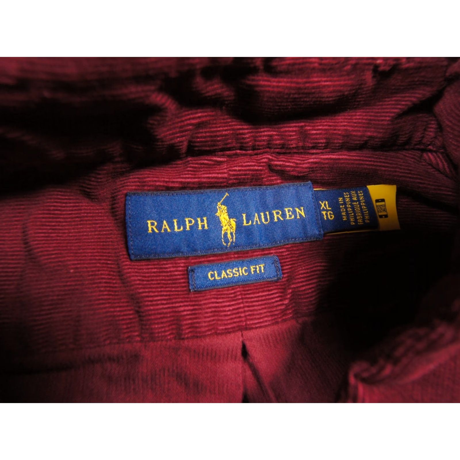 Ralph Lauren Ralph Lauren Shirt Mens XLarge Red Button-Down Corduroy Classic Fit Preppy Pony - XL Red Button-Up Long Sleeve Casual Mens Size US XL / EU 56 / 4 - 5 Thumbnail