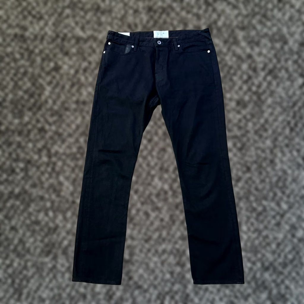 Paul Smith Paul Smith Jeans Button Fly 34x32 Slim Straight Black Denim Mens Regular Jeans Size US 34 / EU 50 - 1 Thumbnail