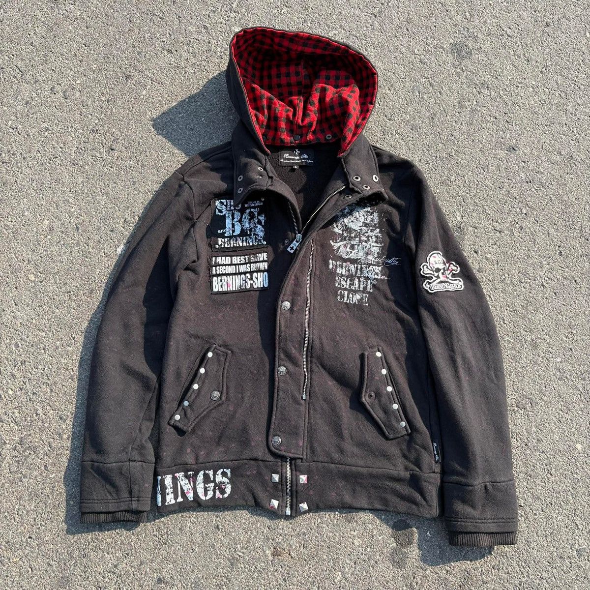 BERNINGS SHO Bernings-Sho Zip Hoodie Jacket Archive Punk (Japan) Size US L / EU 52-54 / 3 - 1 Thumbnail