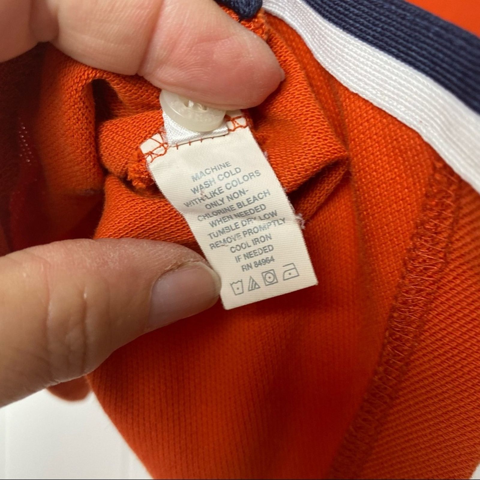 Express Express Pumpkin Pique Polo Shirt Men’s Size Large Size US L / EU 52-54 / 3 - 12 Thumbnail