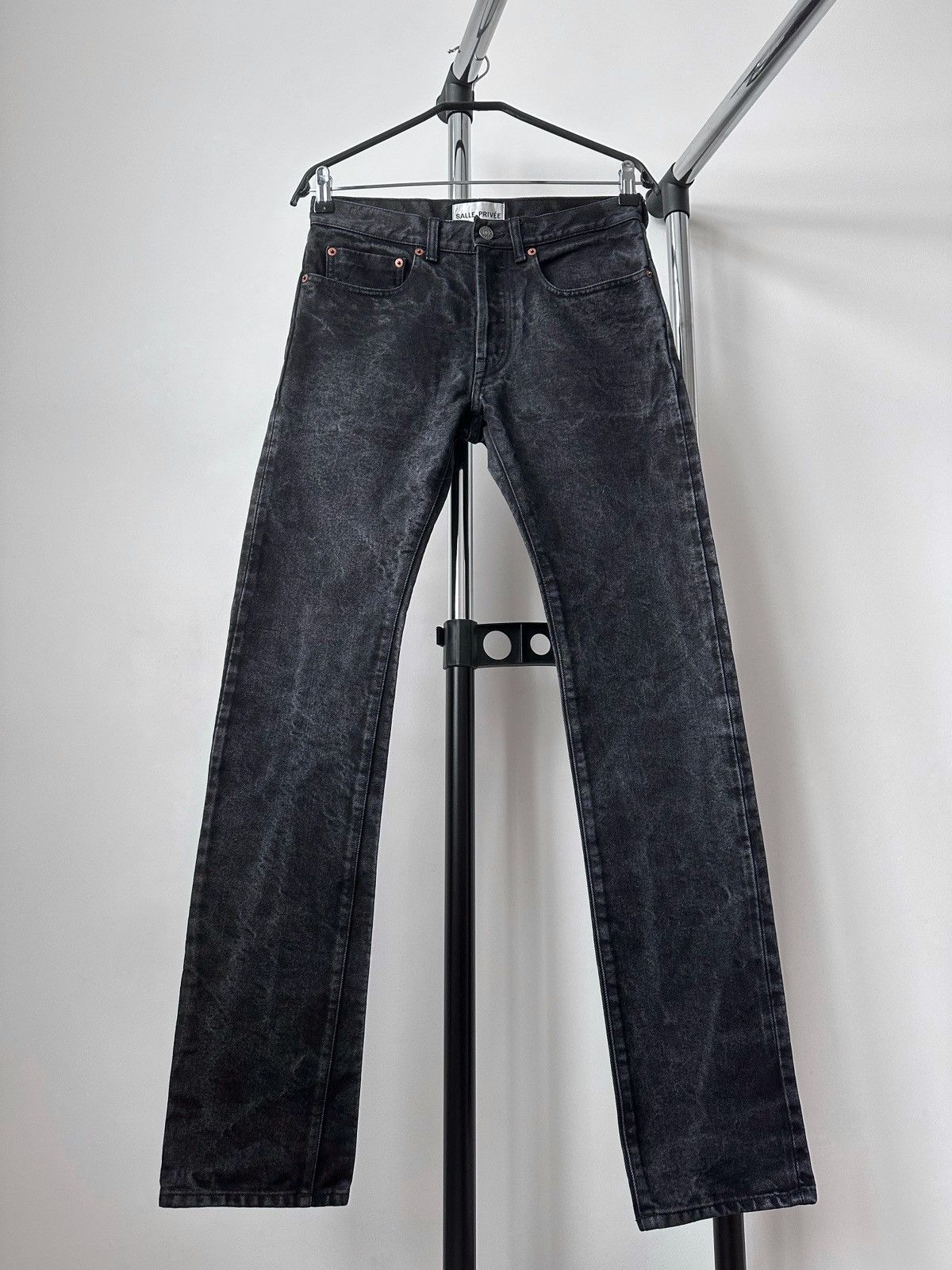 image of Rrp 400$ Salle Privee Lewitt Black Wash Selvedge Denim Jeans, Men's (Size 29)