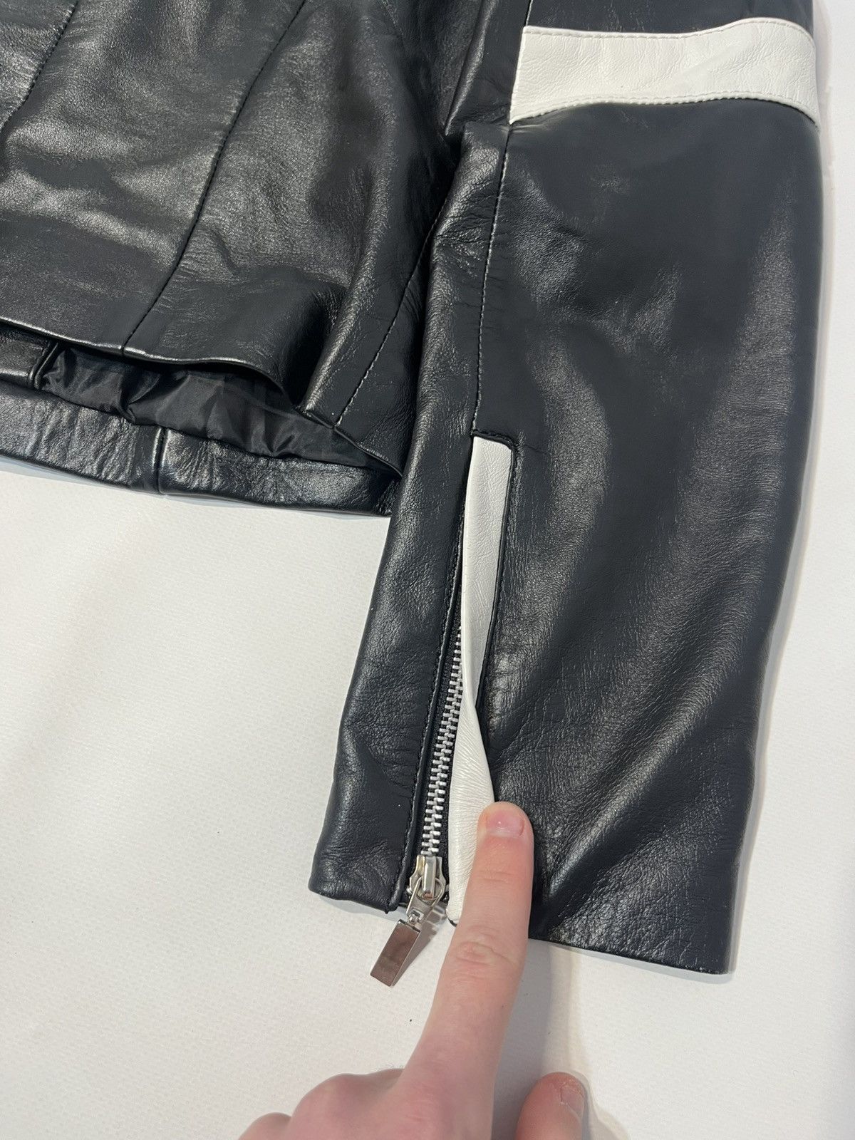 Japanese Brand Vintage Dakota Real Leather Racing Jacket Size M / US 6-8 / IT 42-44 - 10 Thumbnail