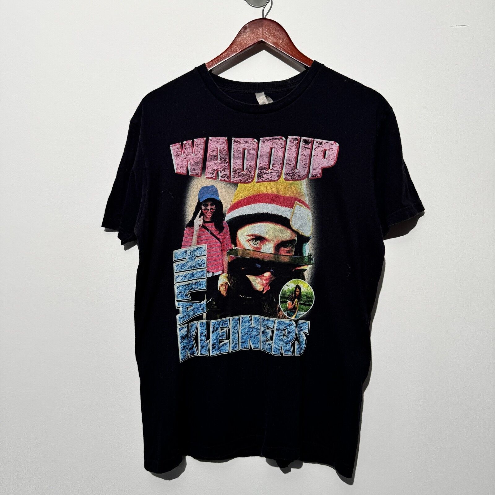 Vintage Vintage Unisex Black Cotton T-Shirt Size M Regular Fit Size US M / EU 48-50 / 2 - 1 Thumbnail