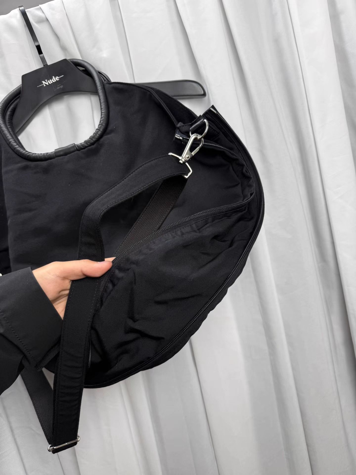 Yohji Yamamoto Yohji Yamamoto Noir Zip Ring Shoulder Bag K20 Size ONE SIZE - 8 Thumbnail