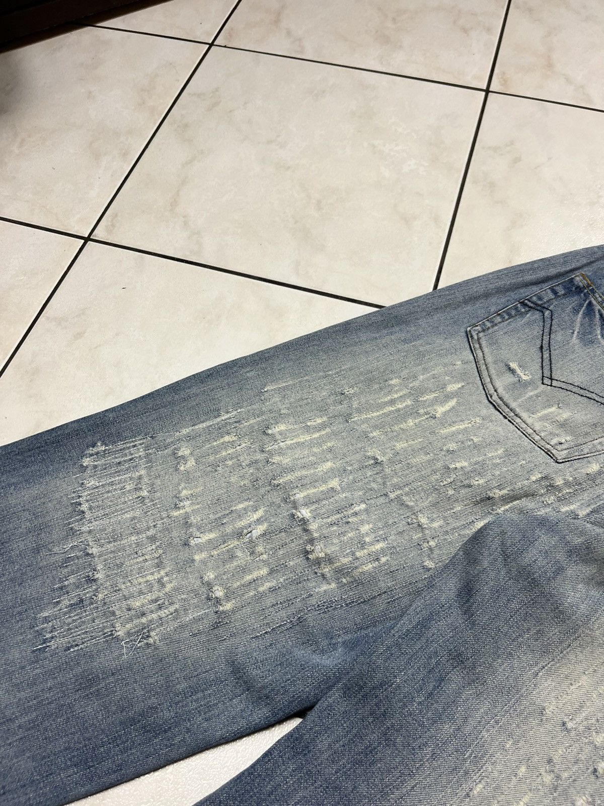 Energie × Vintage Vintage Energie gold baggy washed distressed ripped jeans Size US 36 / EU 52 - 19 Thumbnail