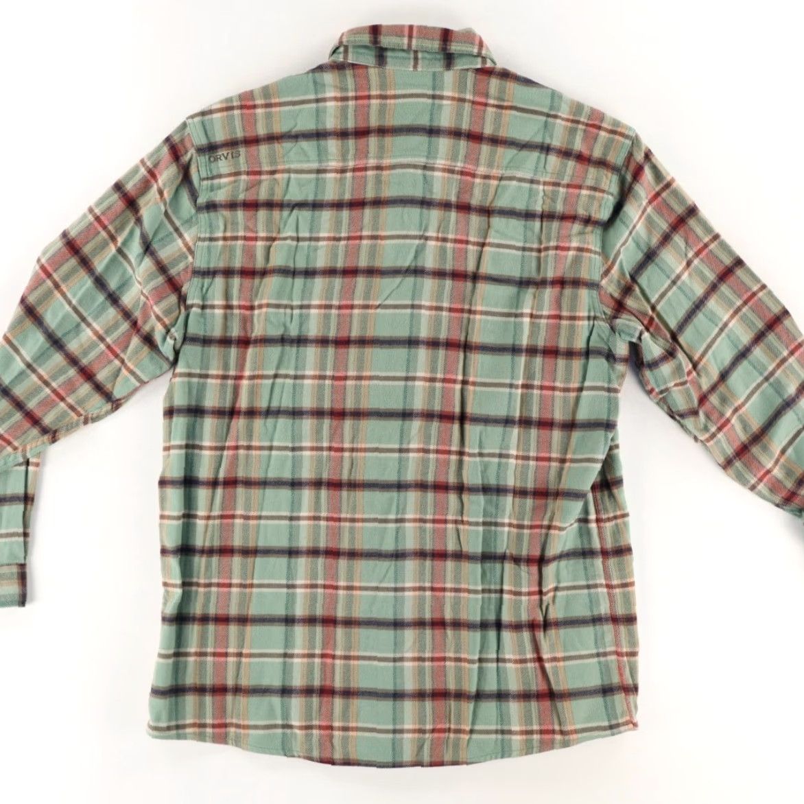 Orvis Orvis Shirt Plaid Button Up Green Long Sleeve Men L Flannel Stretch Cotton Blend Size US L / EU 52-54 / 3 - 4 Thumbnail