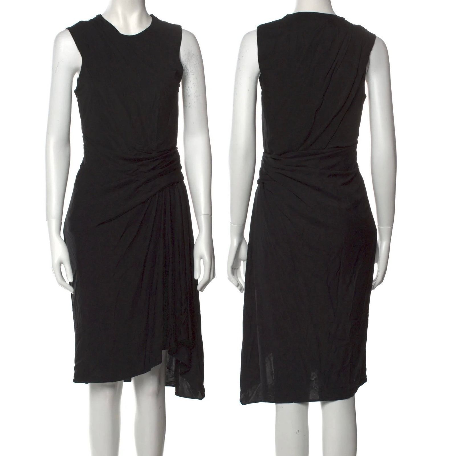 Alexander Wang Alexander Wang Twisted Drape Front Black Sleeveless Dress Size S / US 4 / IT 40 - 8 Thumbnail