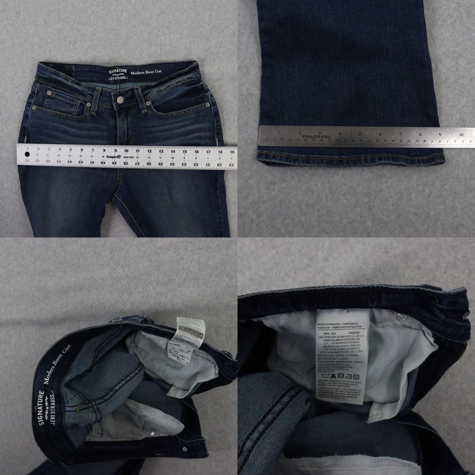 Levi's Levi Strauss Signature WOMEN Jeans Size 30 Boot Cut Blue Denim Size 30" / US 8 / IT 44 - 8 Thumbnail