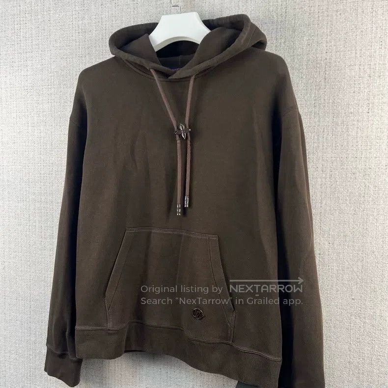 Louis Vuitton Louis Vuitton FW23 Solid Floral Snap Cotton Hoodie Size US XL / EU 56 / 4 - 2 Thumbnail