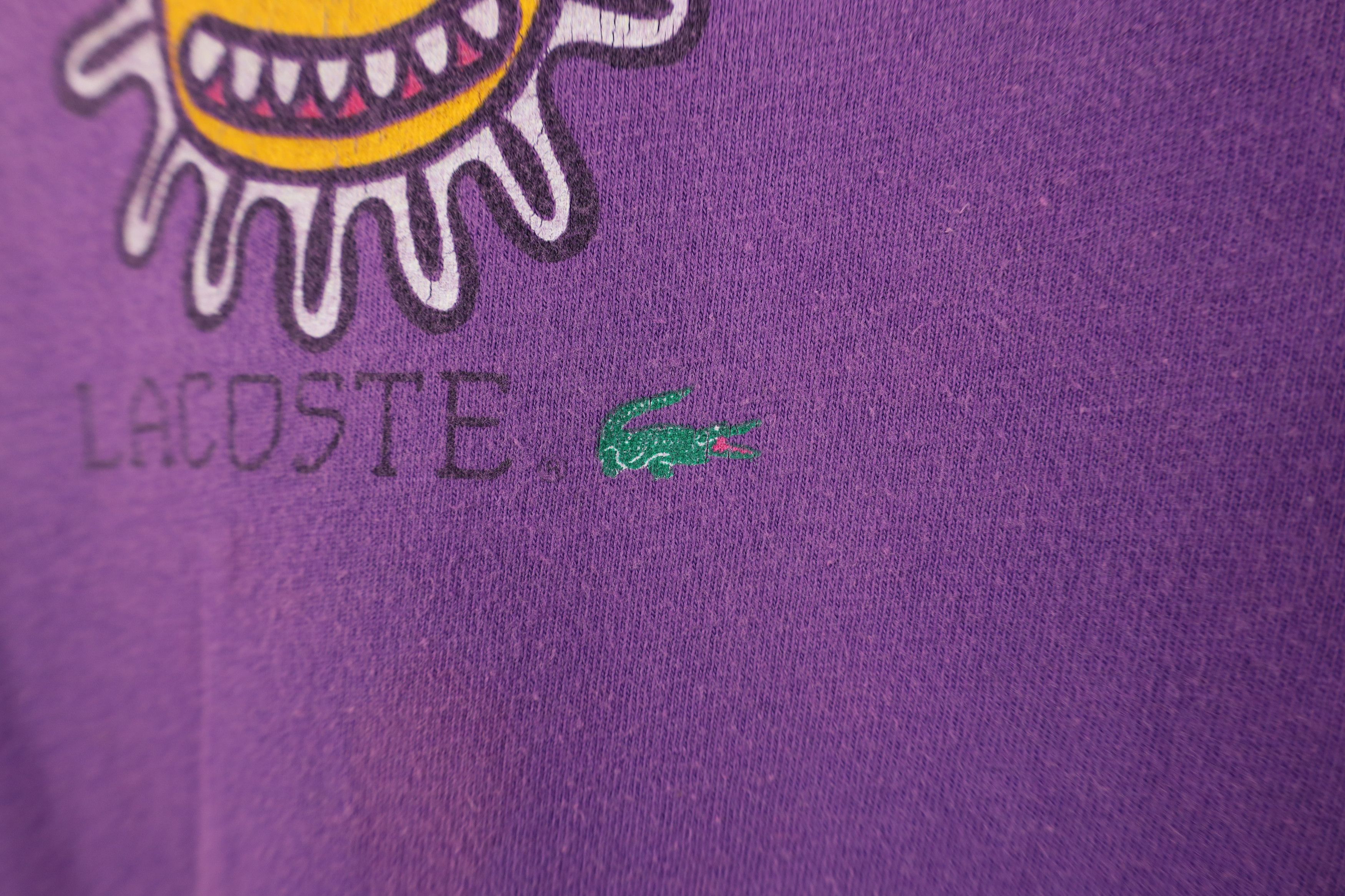 Lacoste Vintage 90s Izod Lacoste Sun Skateboard Baggy T-Shirt USA Size US L / EU 52-54 / 3 - 5 Thumbnail