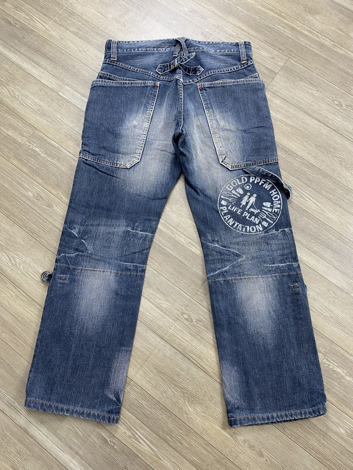 PPFM PPFM Platation Multipocket The Dessert Fox Distressed Jeans Size US 31 - 22 Thumbnail