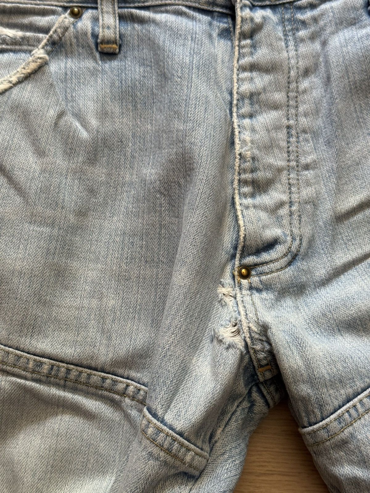 G-Star Vintage 00’s G-Star y2k Blue Moto Racing Jeans Pants Size US 31 - 3 Thumbnail