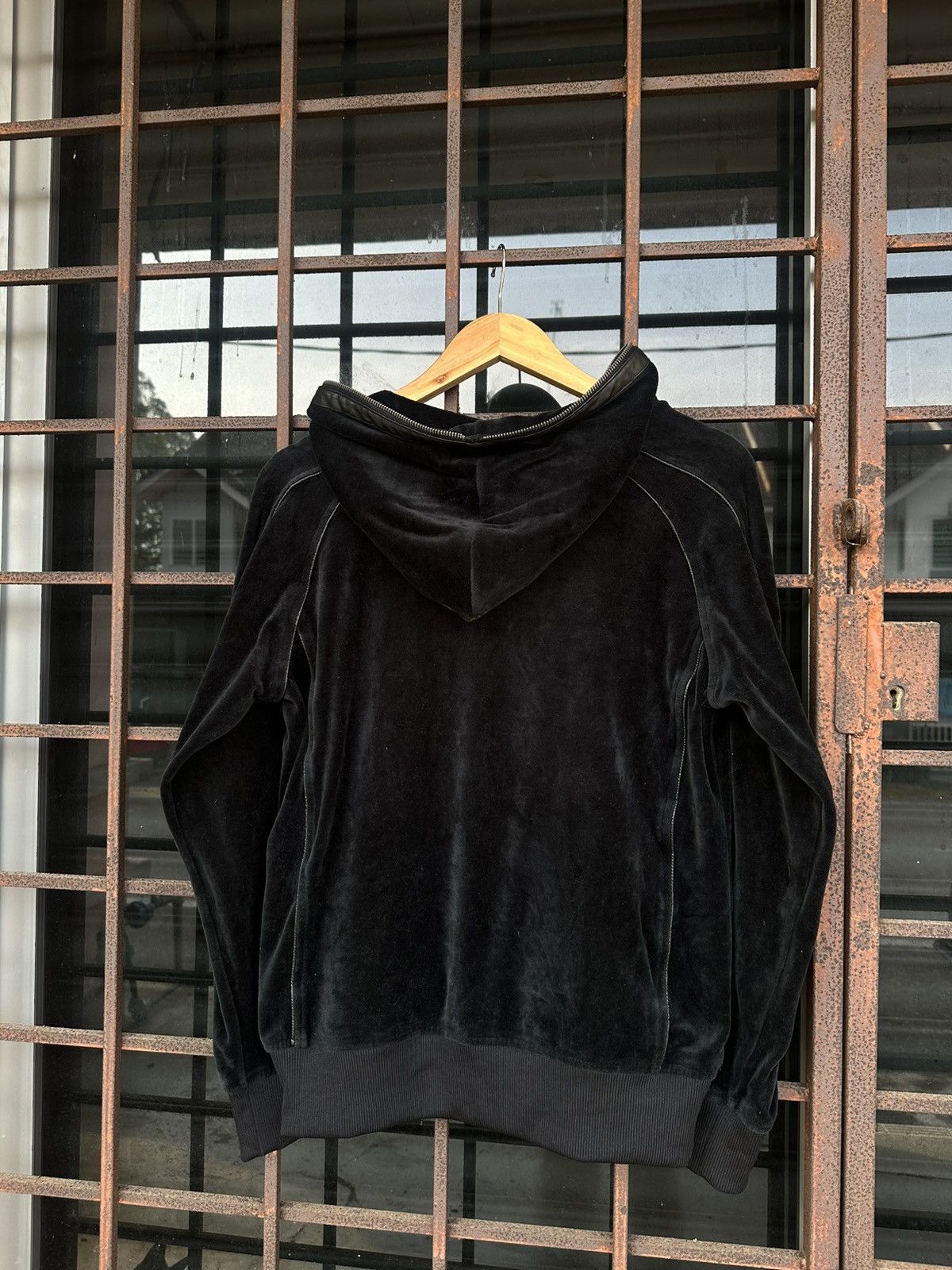 semanticdesign 👹Semanticdesign Velvet Black Hooded Jacket Size US M / EU 48-50 / 2 - 7 Thumbnail