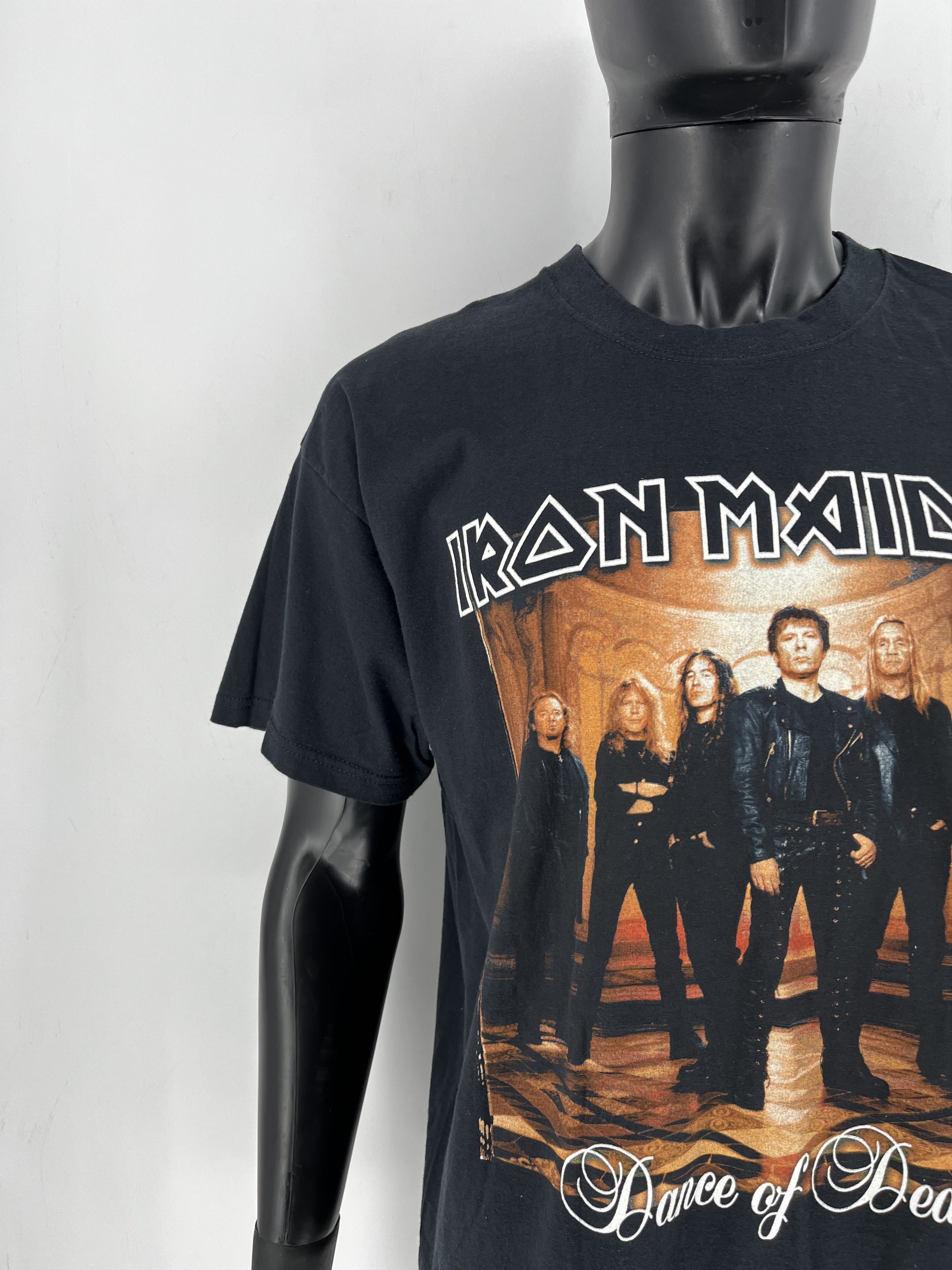 Band Tees Vintage Iron Maiden 2003 Dance of Death T-shirt Size US XL / EU 56 / 4 - 6 Thumbnail