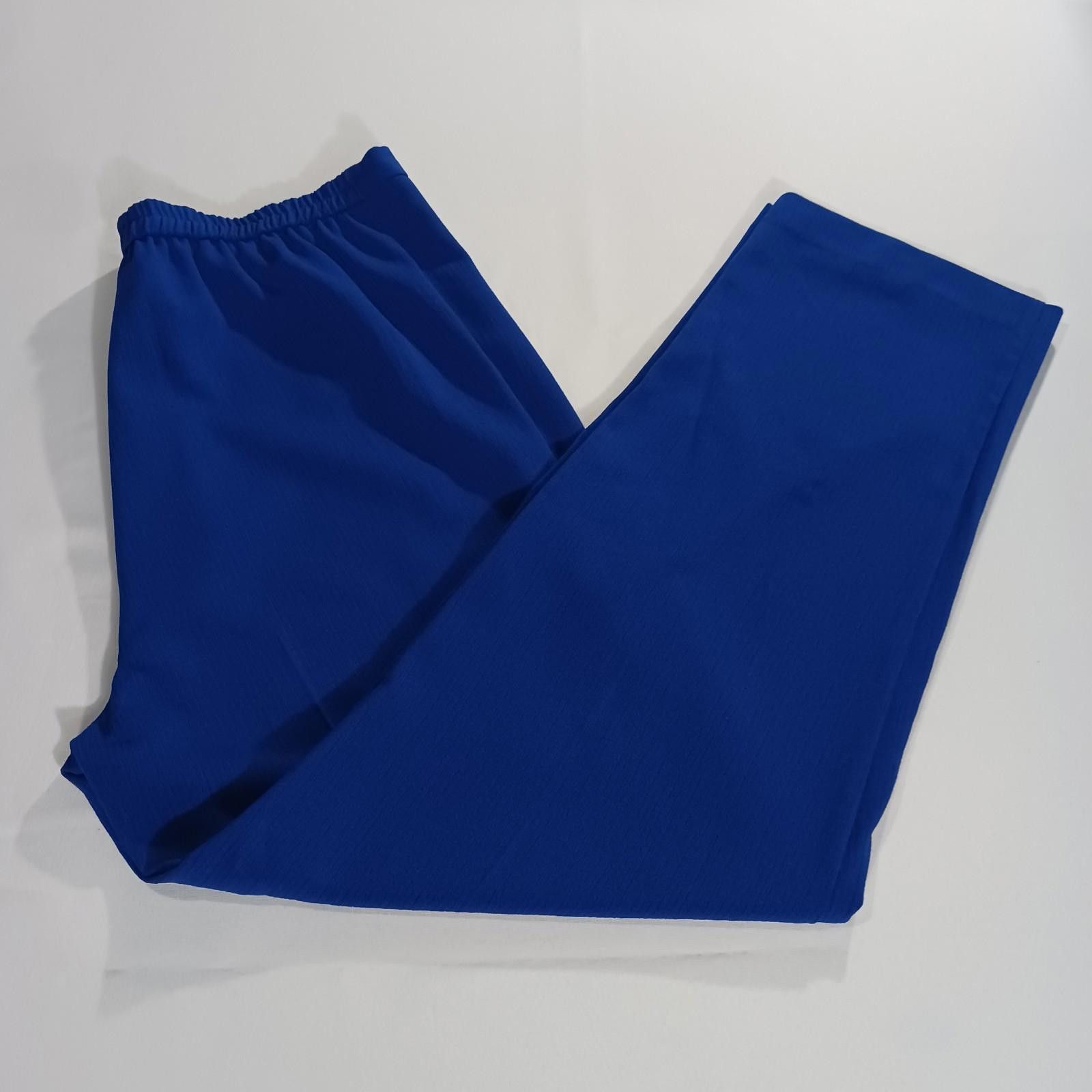 Other Sag Harbor RN#52438 Women's Blue High-Rise Pants Size 14P Size 36" / US 14 / IT 50 - 2 Thumbnail