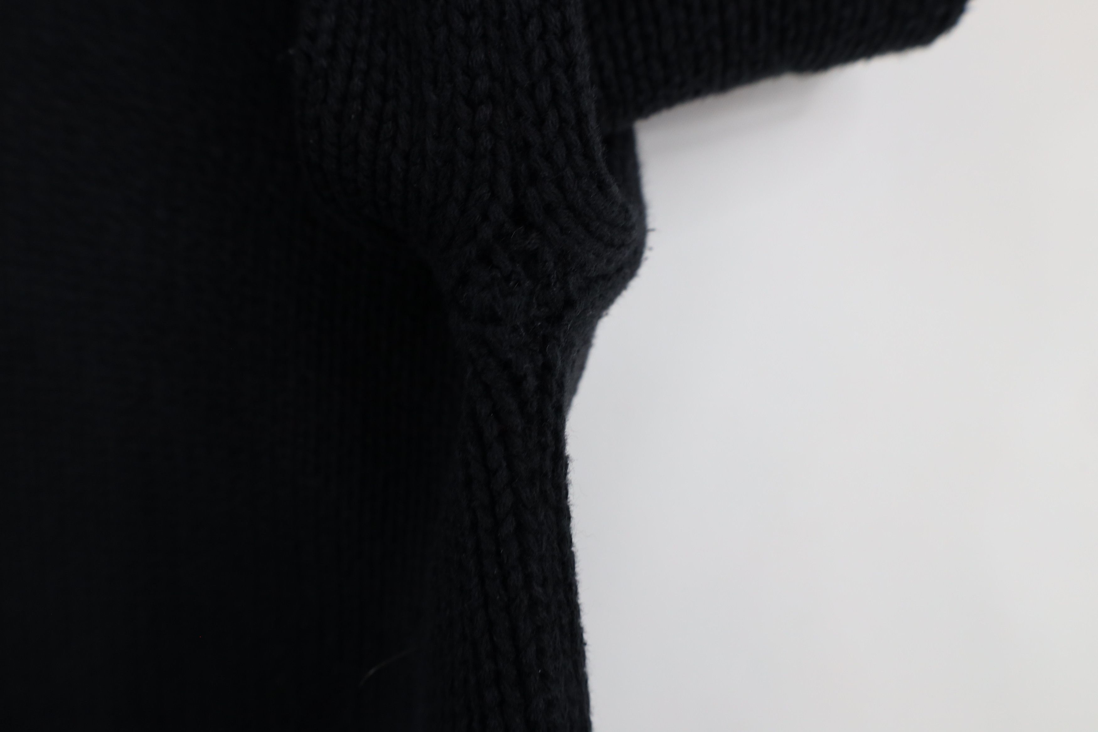 Vintage Vintage 90s Streetwear Blank Cotton Knit Turtleneck Sweater Size L / US 10 / IT 46 - 6 Thumbnail