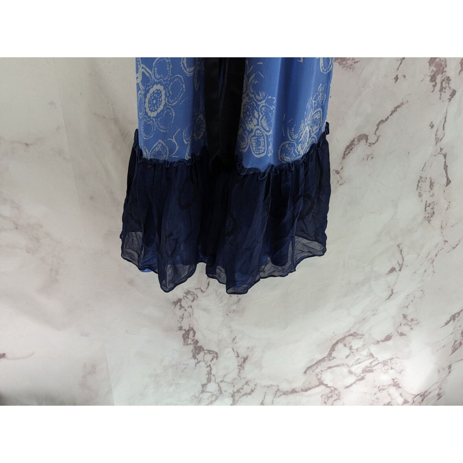 Anthropologie Anthropologie Dress Women XS 2 Blue Silk Moulinette Kimono Size XS / US 0-2 / IT 36-38 - 9 Thumbnail