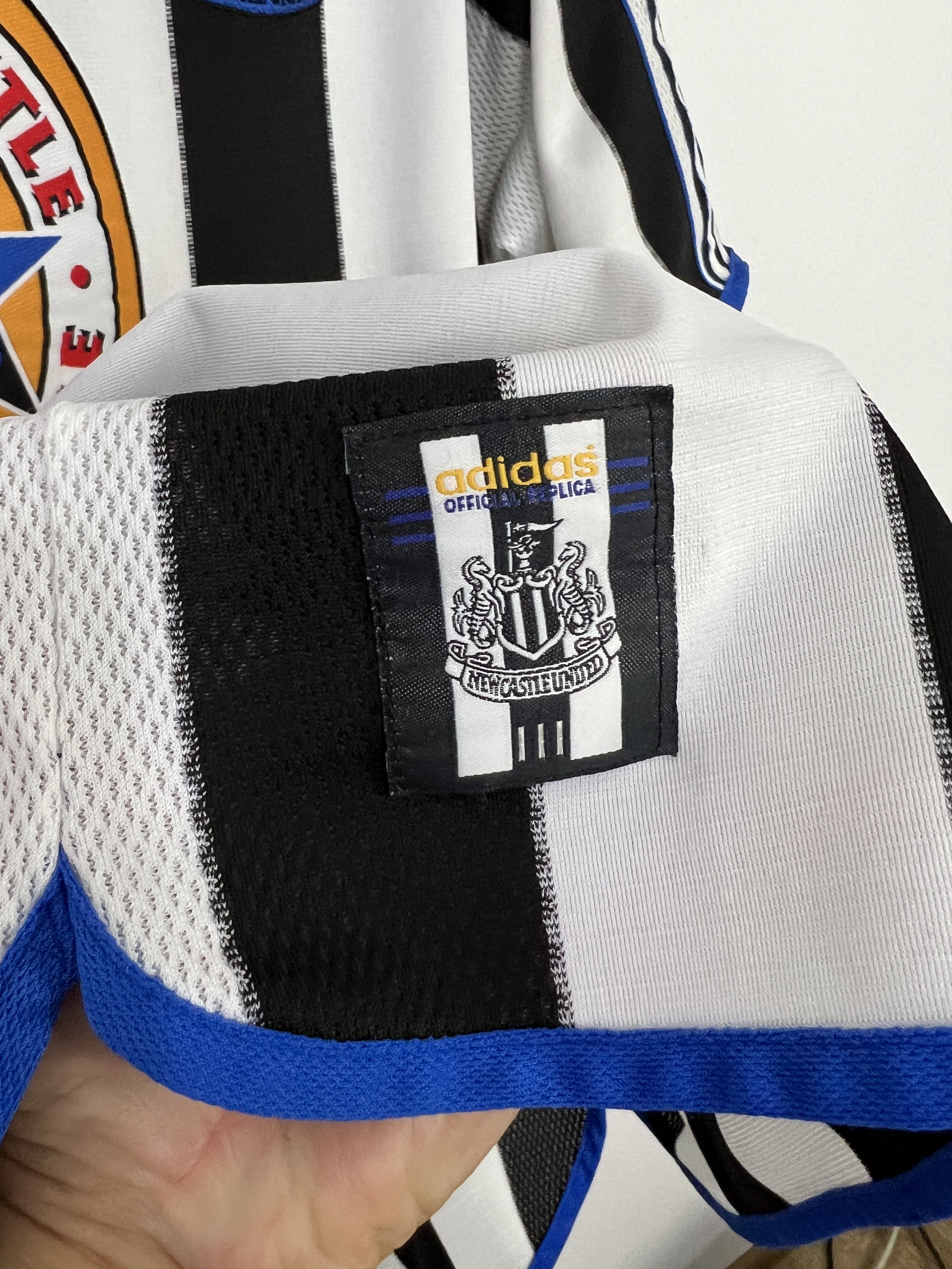 Adidas Newcastle Home football shirt 1999 Soccer Adidas Jersey Size US L / EU 52-54 / 3 - 4 Thumbnail