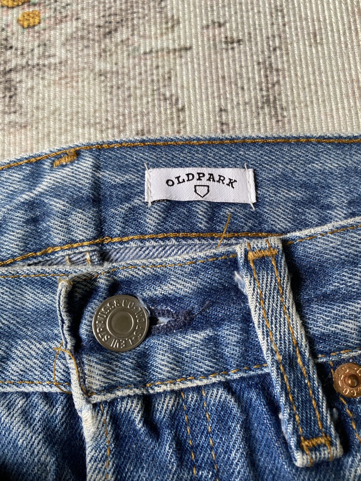Old Park Levi’s X Oldpark Japan Reconstructed Distressed Denim Size US 30 / EU 46 - 18 Thumbnail