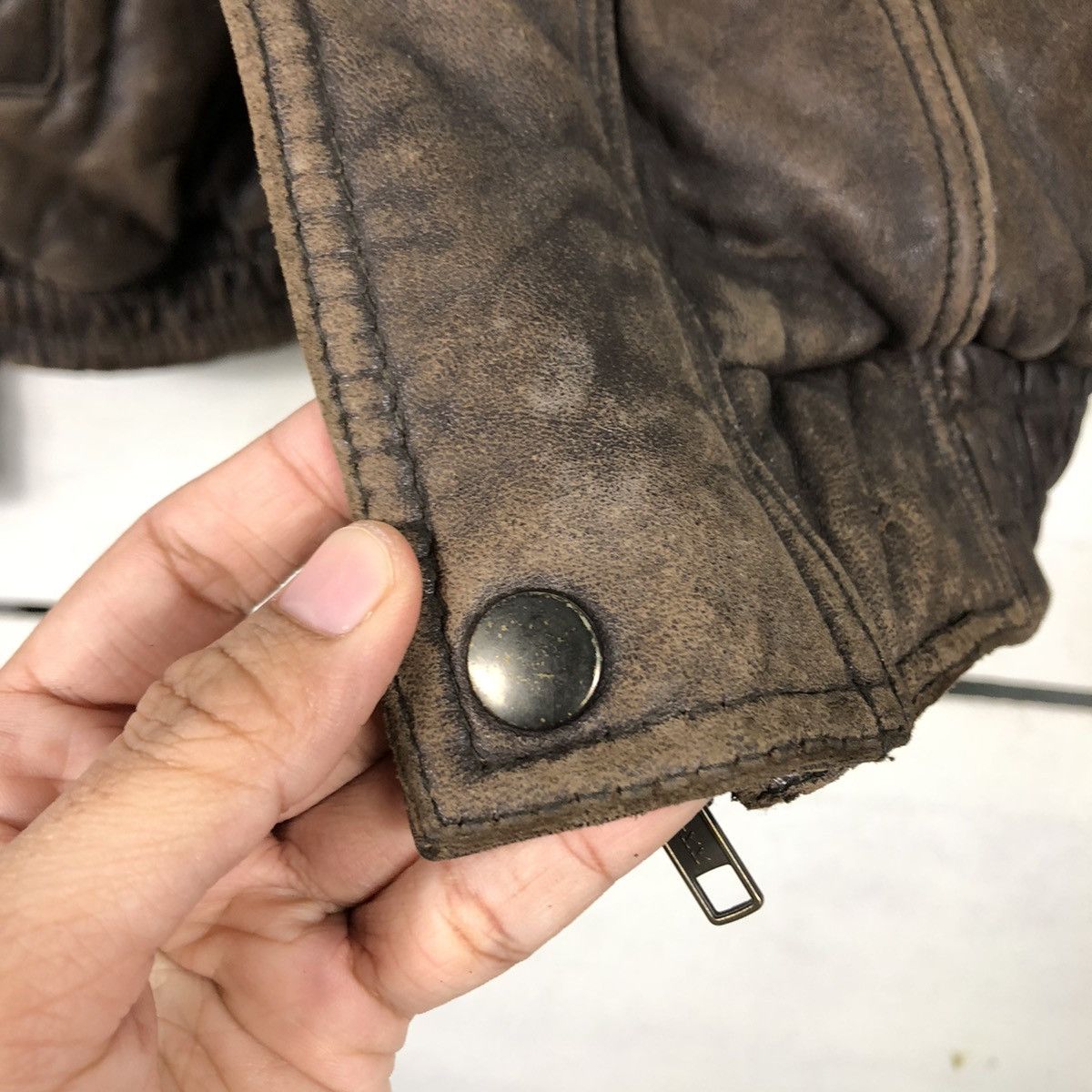 Issey Miyake 📌Vintage Biker Leather Jacket D' Homme A Homme Blanket Size US M / EU 48-50 / 2 - 17 Thumbnail