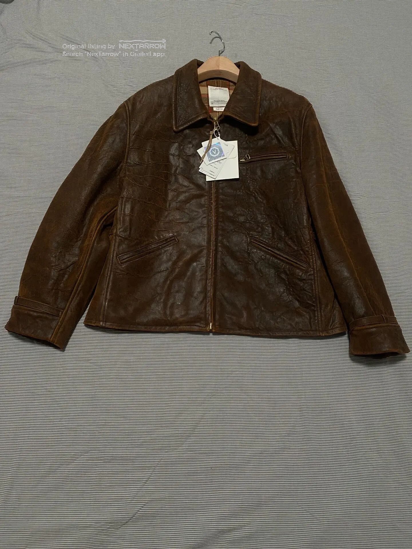 Visvim Visvim 22aw Elmendorf Jkt IT（FR Veg.LB） A2 Leather Jacket