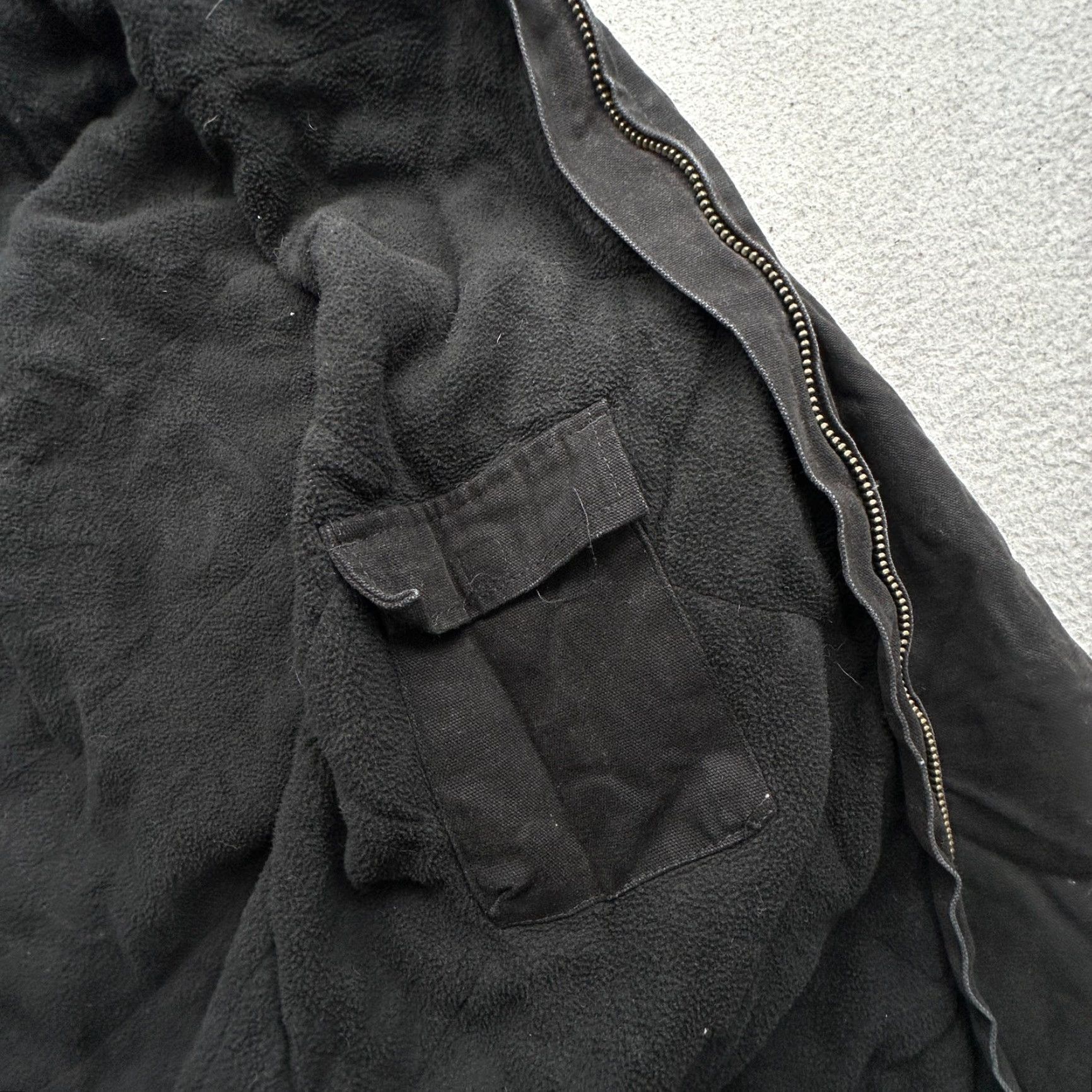 Vintage VINTAGE Key Duck Canvas Fleece Lined Jacket Mens MT Black Hooded Bomber Jacket Size US M / EU 48-50 / 2 - 7 Thumbnail