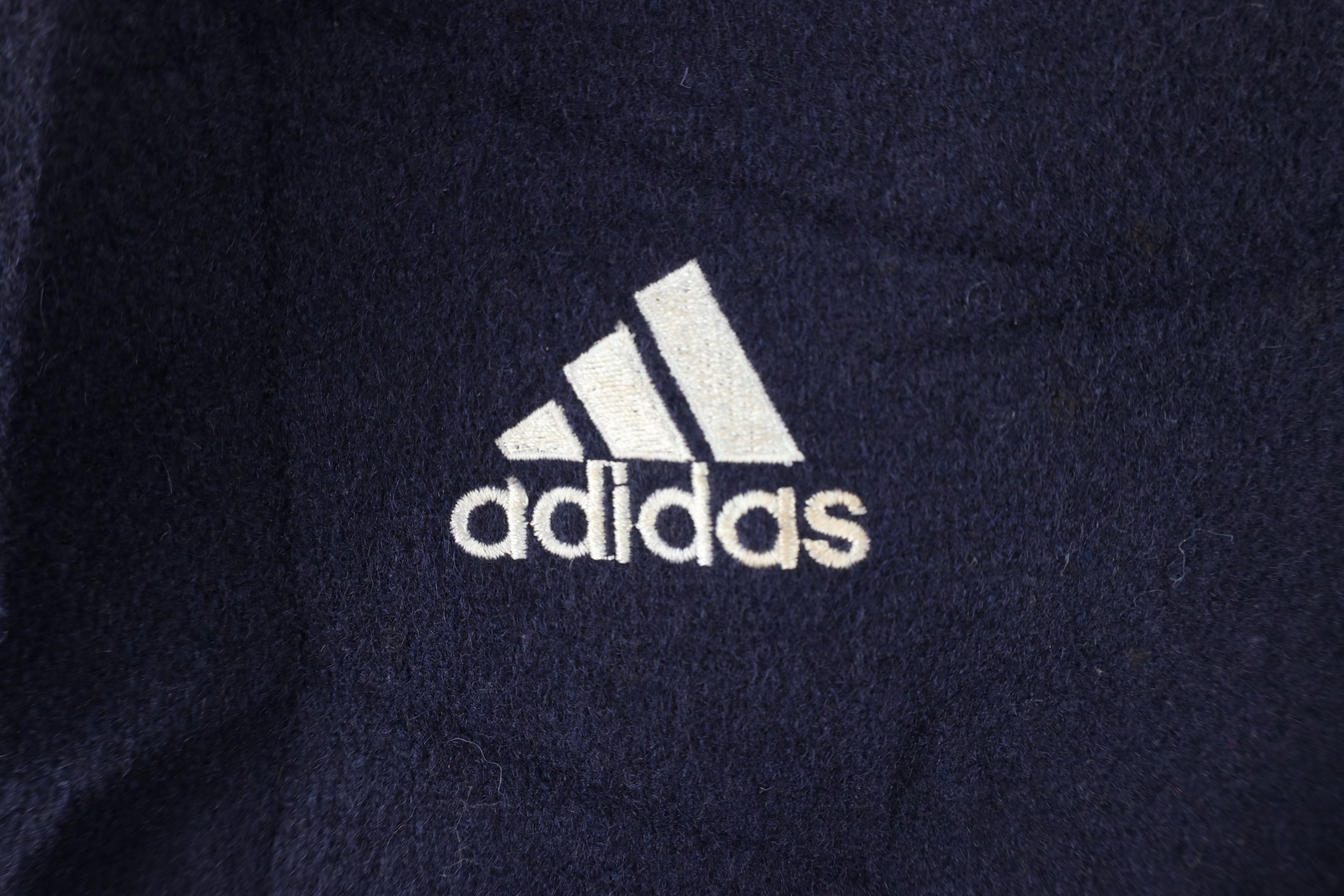 Vintage Vintage Adidas Dame University Wool Leather Varsity Jacket Size US L / EU 52-54 / 3 - 10 Thumbnail