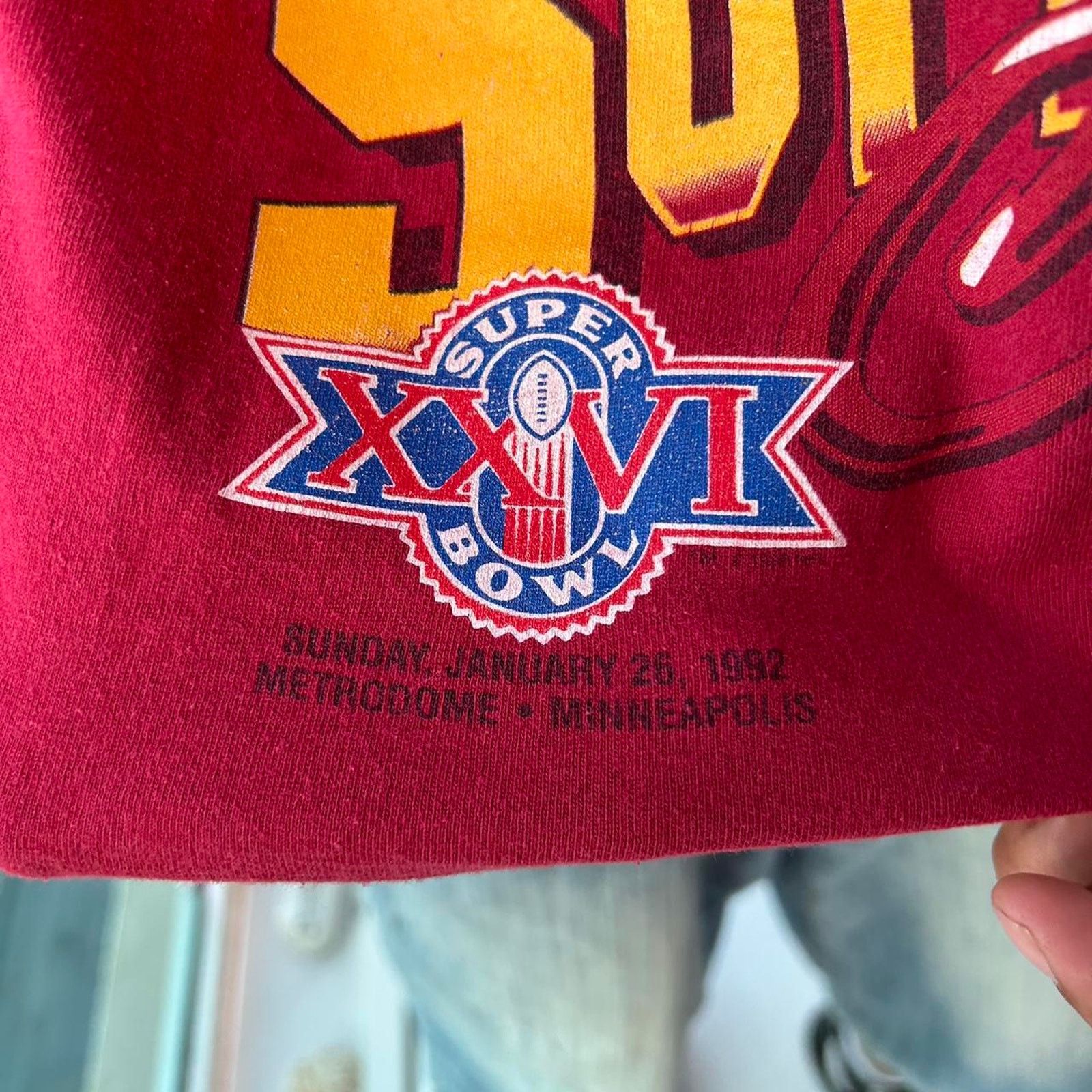 NFL 1992 redskins super bowl Size US L / EU 52-54 / 3 - 4 Thumbnail