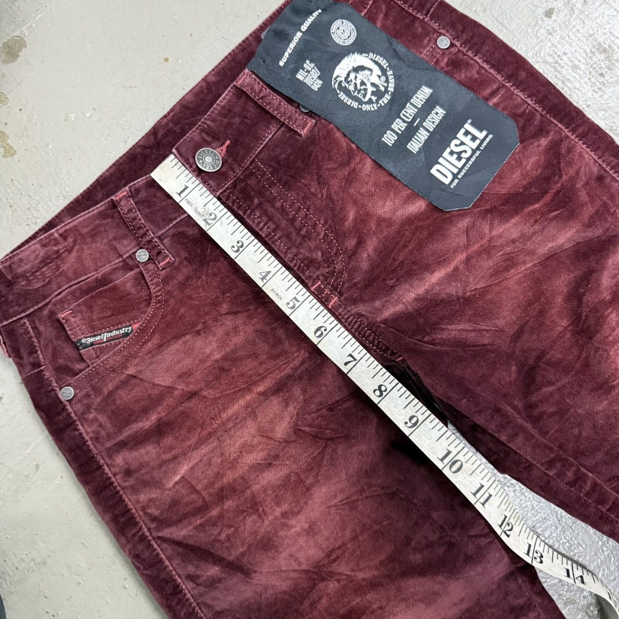 Diesel Diesel D-Jevel Low Waist Velvet Pant Y2K Size 26" / US 2 / IT 38 - 9 Thumbnail