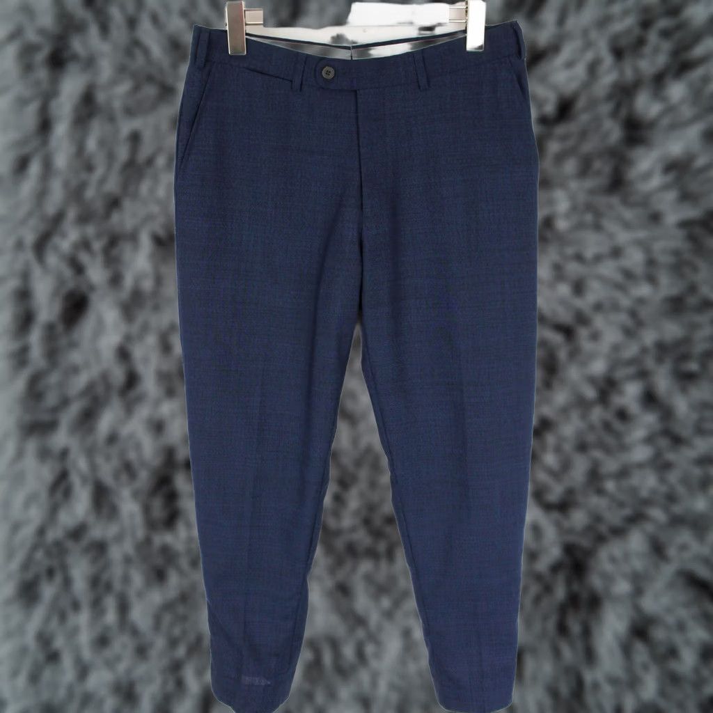 Suitsupply SUITSUPPLY Brescia Trousers Men's UK 36S W31 Wool Slim Fit Pleated Blue Dress Pants Formal Business Size US 36 / EU 52 - 1 Thumbnail