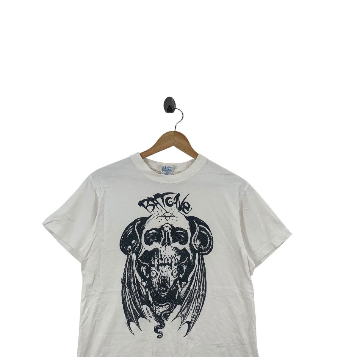 Other BAT CAVE Skull Bones Pentagram Logo Tee Shirt Top Heavy Size US M / EU 48-50 / 2 - 2 Thumbnail