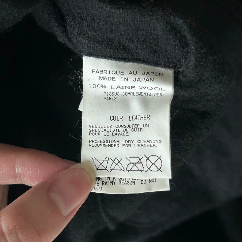 Yohji Yamamoto Yohji Yamamoto Yohji Yamamoto Leather Sleeve Long Coat Size US M / EU 48-50 / 2 - 7 Thumbnail