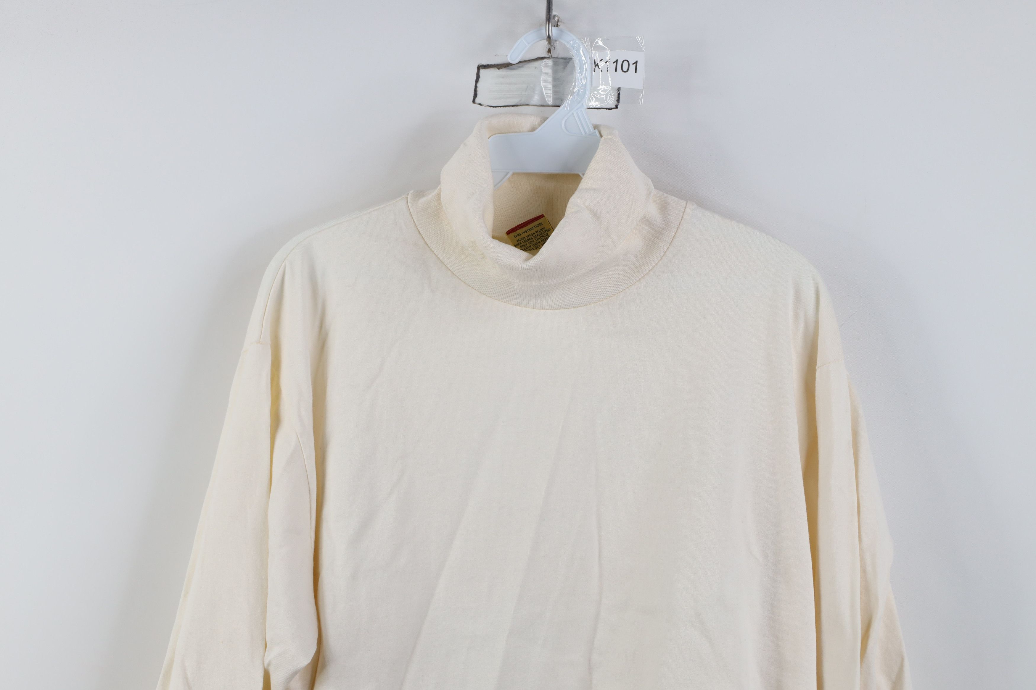 Vintage Vintage 90s Streetwear Long Sleeve Turtleneck T-Shirt USA Size US XL / EU 56 / 4 - 2 Thumbnail
