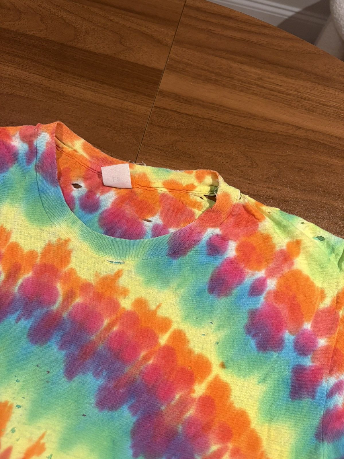 Vintage Vintage 1980s distressed tye dye t shirt Size US M / EU 48-50 / 2 - 3 Thumbnail
